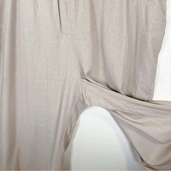 Caslon Womens Size XXlarge Pull On Linen Blend Beige Trouser - Picture 8 of 14